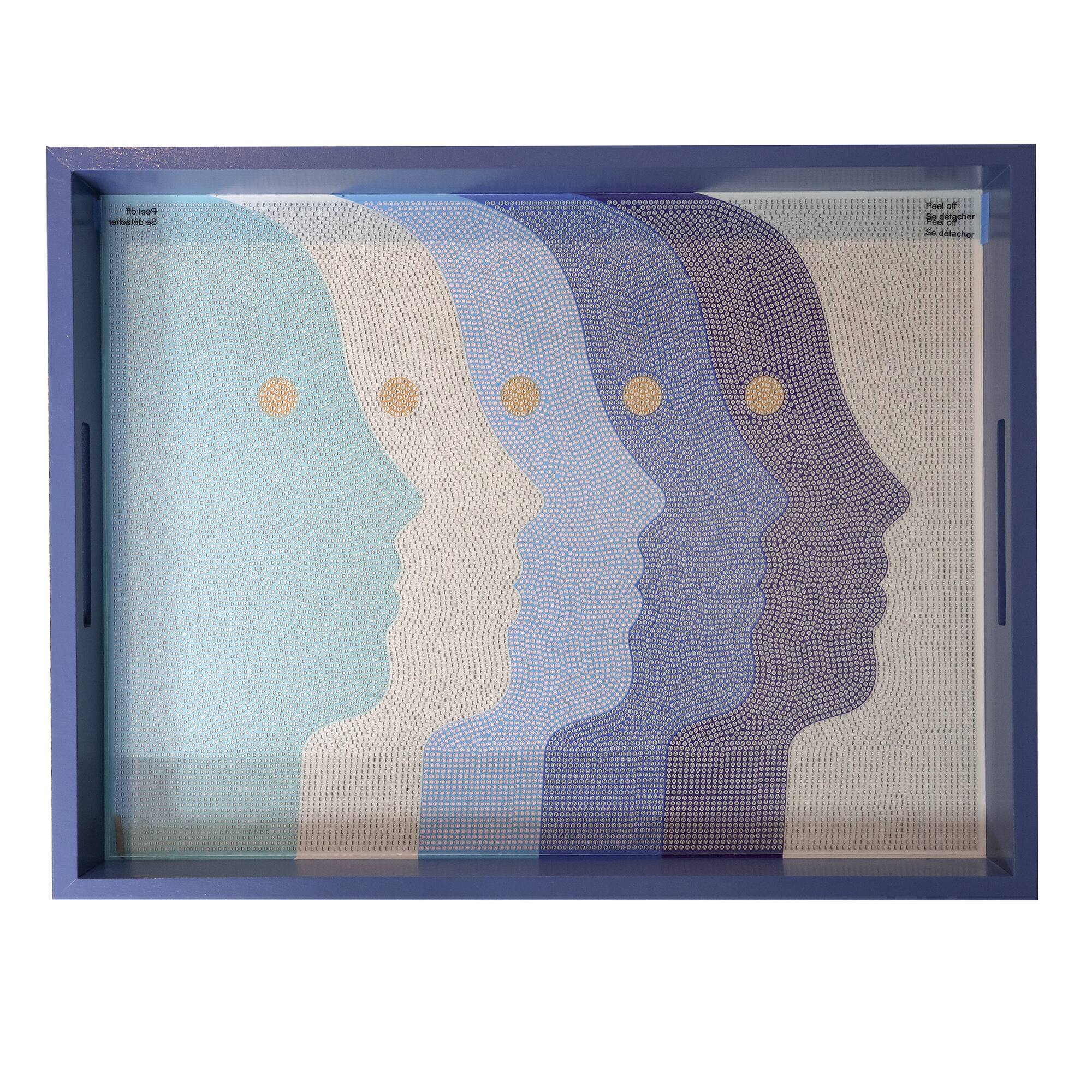 Jonathan Adler x Michaels 14" x 18" Blue Atlas Diamond Art Tray Kit